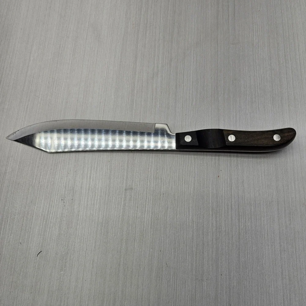 Oneida Entree Cutlery Butcher Knife 8 Inch Blade Full Tang Wood Handle Japan